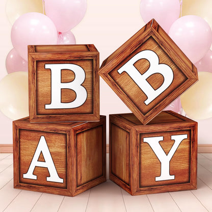 117 Teddy Bear Baby Shower Decorations for Boy Birthday Supplies Brown Blue Balloon Garland Kit Wood Grain Boxes with Letters Bearly Wait Backdrop Bear Theme Baby Shower Decor