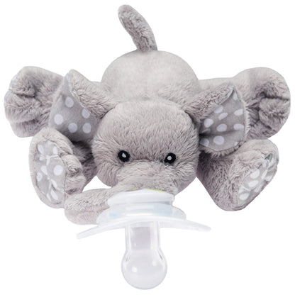 Nookums Paci-Plushies Buddies - Alligator Pacifier Holder - Adapts to Name Brand Pacifiers, Suitable for All Ages, Plush Toy Includes Detachable Pacifier