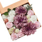 Artificial Flowers Combo, Fake Flowers for DIY Tables Centerpieces Baby Shower Bridal Shower Wedding Bouquet Arrangements Party Candle Holder Cake Decor Flower Home Decorations