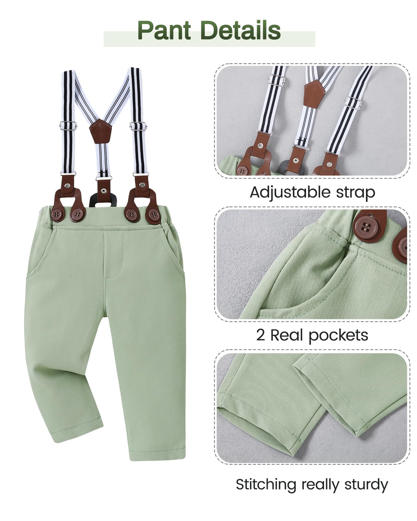 SANMIO Baby Boy Clothes 0-24M Baby Boy Suits 4pcs Baby Boys Baptism Easter Outfits Baby Christmas Clothes