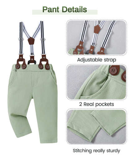 SANMIO Baby Boy Clothes 0-24M Baby Boy Suits 4pcs Baby Boys Baptism Easter Outfits Baby Christmas Clothes