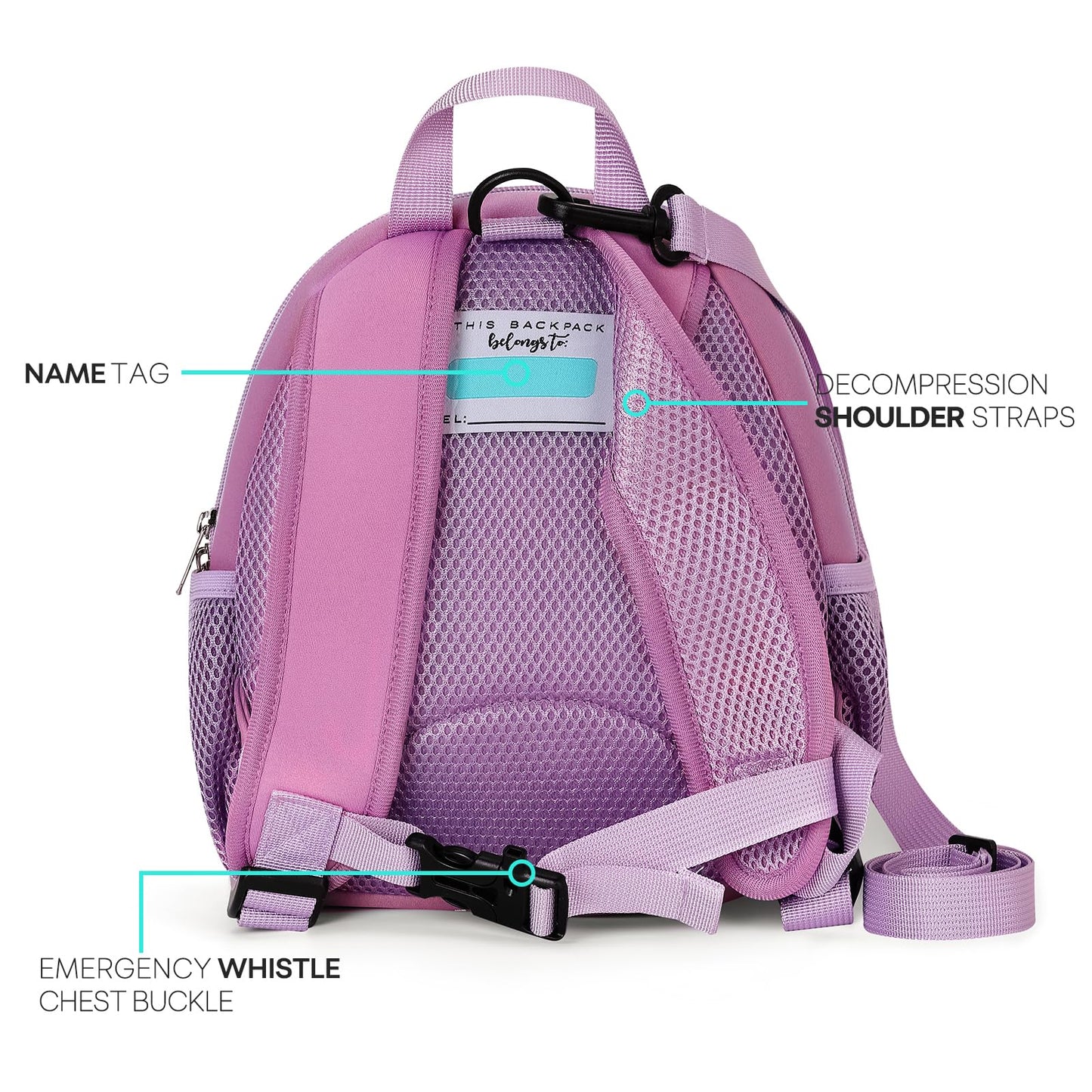 mibasies Toddler Backpacks for Girls 2-4: Baby Preschool Backpack - Kids Unicorn Backpack for Boys Girls - 12inch Mini School Bag
