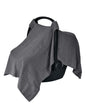 Car Seat Cover Baby - Organic Cotton - Carseat Covers Baby - Carseat Cover - Car Seat Canopy - Carseat Canopy - 100% Muslin Cotton, 43" x 32" (Soft Grey)