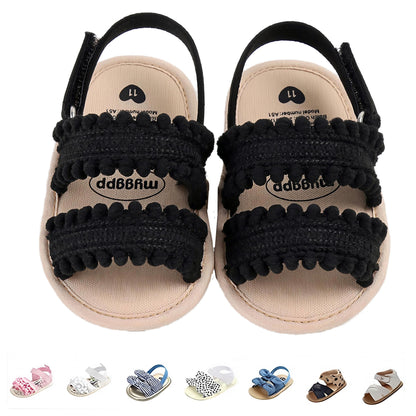 Baby Girls Sandals Summer Shoes Outdoor First Walker Toddler Girls Shoes for Summer