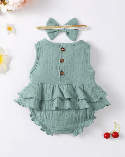 Renotemy Newborn Infant Baby Girl Clothes Rompers Summer Jumpsuits Short Sleeve Romper Infant Baby Clothes Girl