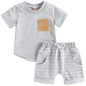 Mubineo Infant Toddler Baby Boy Summer T Shirt Shorts Outfits Short Sleeve Tee Tops Clothes Set