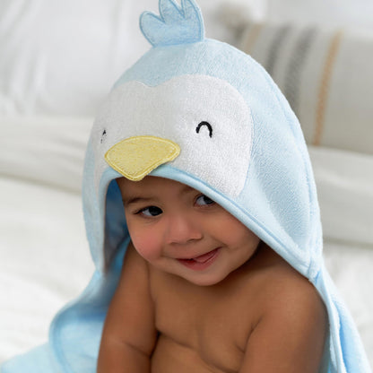 Gerber Baby 4 Piece Animal Character Hooded Towel and Washcloth Set, Brown Lion, One Size