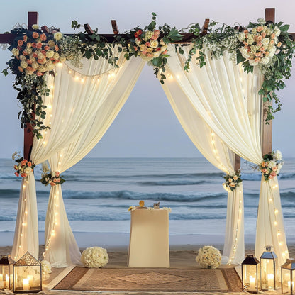 10x10ft Pink Backdrop Curtain with Lights String for Parties Wedding Wrinkle Free Soft Curtains Photo Backdrop Drapes for Girls Birthday Baby Shower Background Decorations 5x10ft, 2 Panels