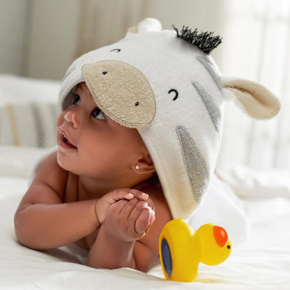 Gerber Baby 4 Piece Animal Character Hooded Towel and Washcloth Set, Brown Lion, One Size