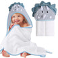 Mother's Choice Baby Hooded Towel - Large 33x33 Inch, 100% Cotton, Ultra-Soft & Absorbent Bath Towel for Newborns, Infants, Boys & Girls (Butterfly)