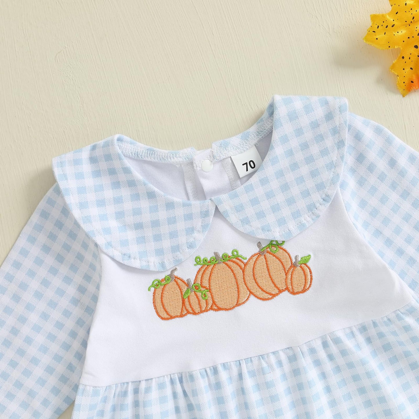 Kuriozud My First Halloween Baby Girl Boy Outfit Newborn Pumpkin Jumpsuit Romper Halloween Footie Pajamas Coming Home Outfit