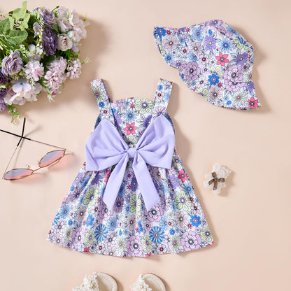 Newborn Infant Baby Girl Dress Toddler Girl Clothes Halter Backless Sleeveless Flower Sundress Summer Dresses for Girl