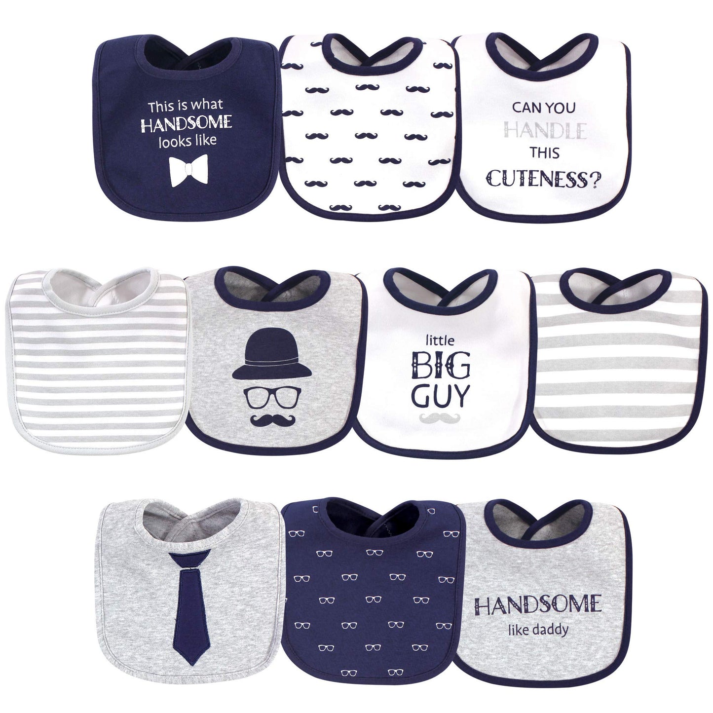 Hudson Baby Unisex BabyCotton Bibs