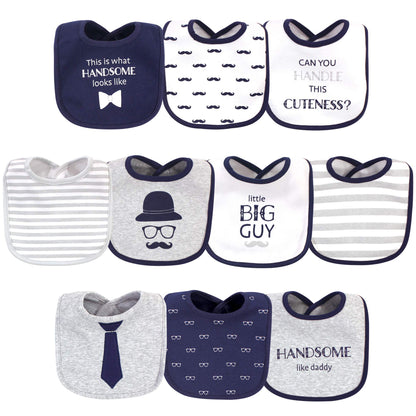 Hudson Baby Unisex BabyCotton Bibs