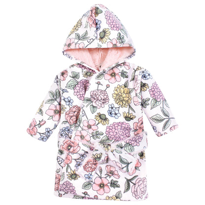 Hudson Baby Unisex Baby Mink with Faux Fur Lining Pool and Beach Robe Cover-ups