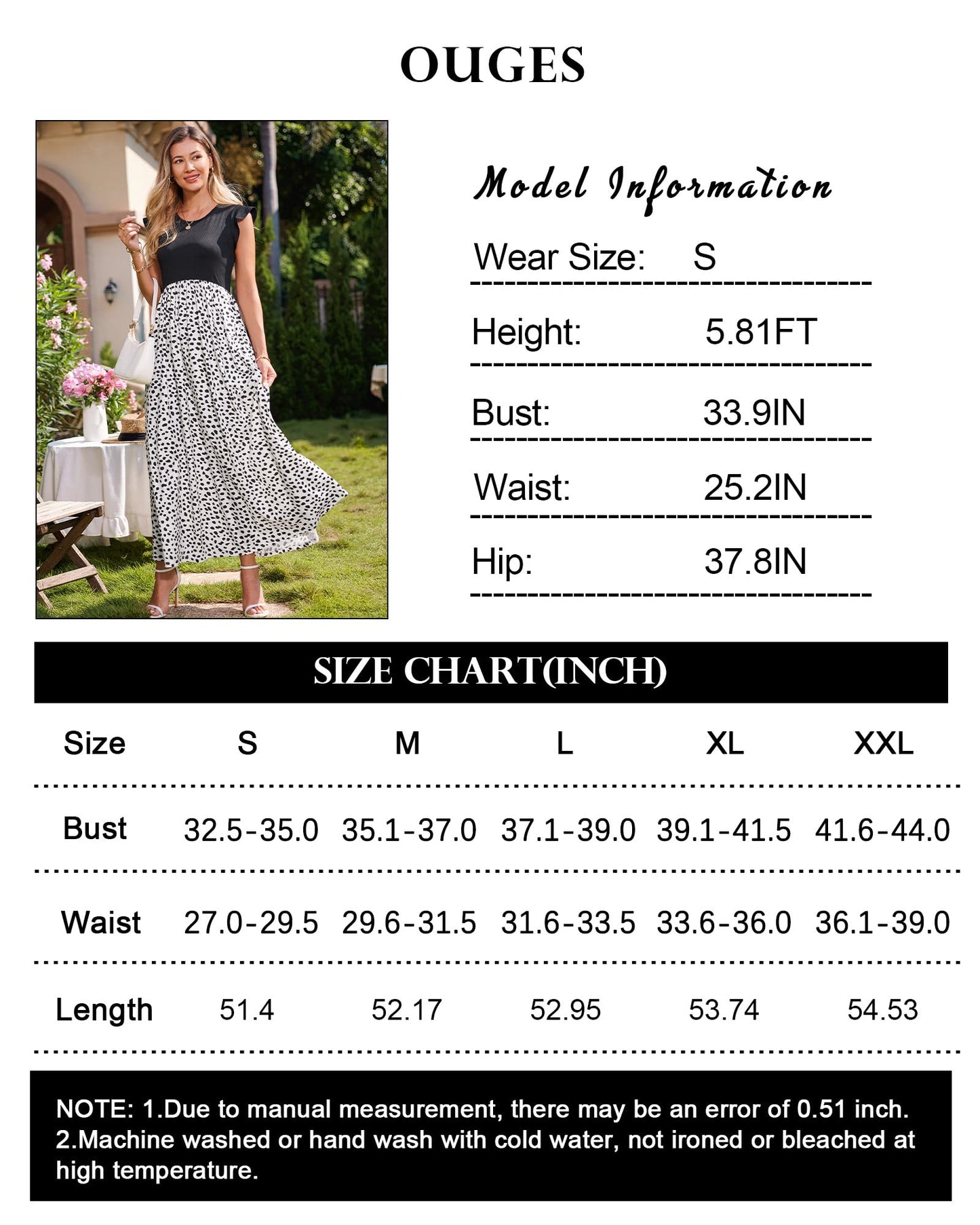 OUGES Women 2025 Spring Summer Dresses Maternity Sleeveless Ribbed Fashion Casual Outfits Maxi Dress with Pockets