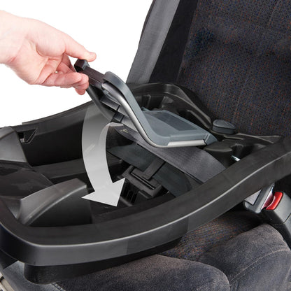 Evenflo LiteMax 35 Infant Car Seat (River Stone), Lightweight, Extended Use, Belt Lock-Off, Ergonomic Handle