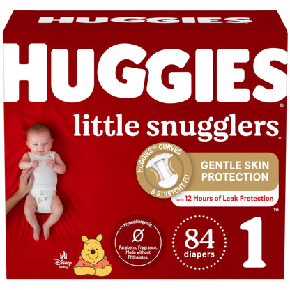 Huggies Newborn Diapers, Little Snugglers Baby Diapers, Size Newborn (up to 10 lbs), 31 Count