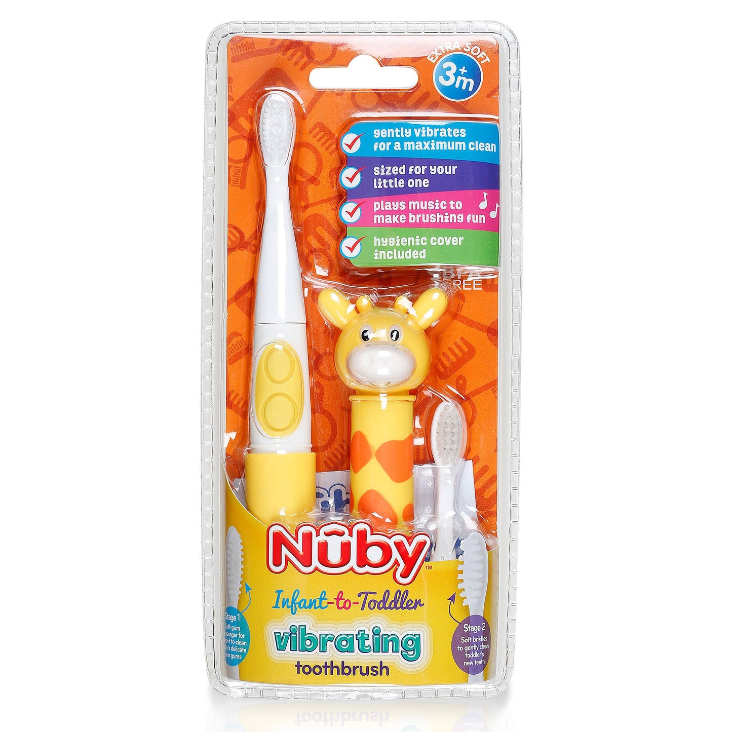 Nuby Electric Toothbrush with Animal Character, Monkey