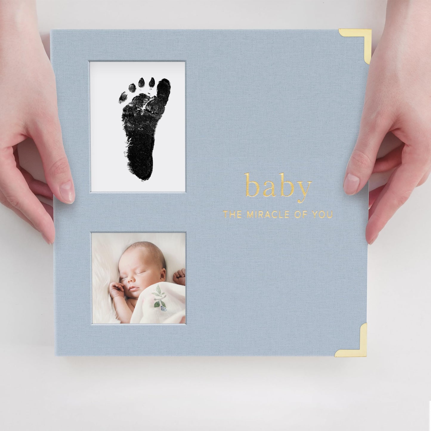 Keepsake Baby Memory Book for Boys and Girls – Timeless First 5 Year Baby Book With Photoslots – Cute Journal Scrapbook or Photo Album - Record a Milestone for Every Event from Birth to Age 5