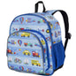 Wildkin 12-inch Kids Backpack – Padded, Adjustable, Ideal for Daycare & Travel - Trains, Planes, and Trucks