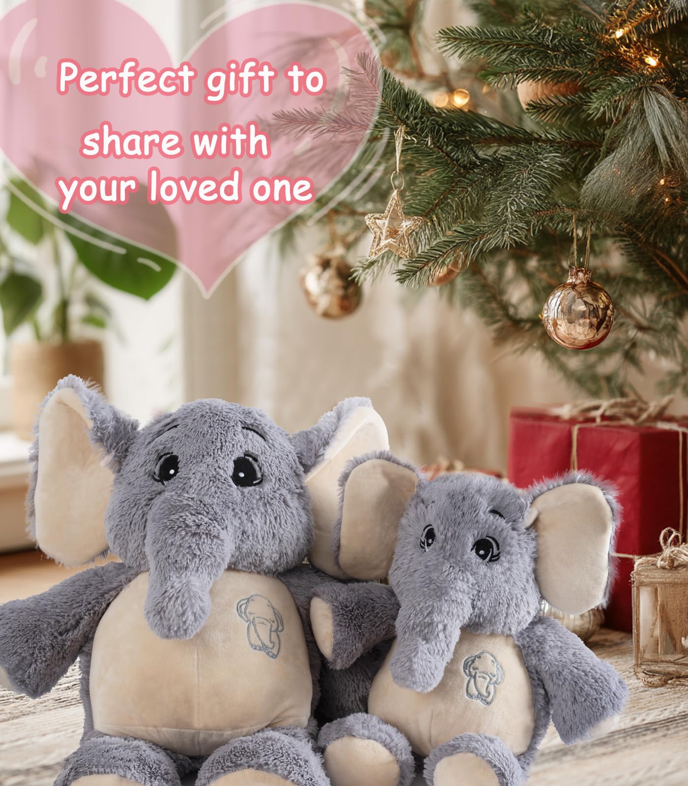 Giant Elephant Stuffed Animal 39'', Large Plush Toy, Soft Huggable Cute Elephant Plush for Girls, Boys, Kids, Babies - Gifts for Birthday, Mother's Day, Christmas