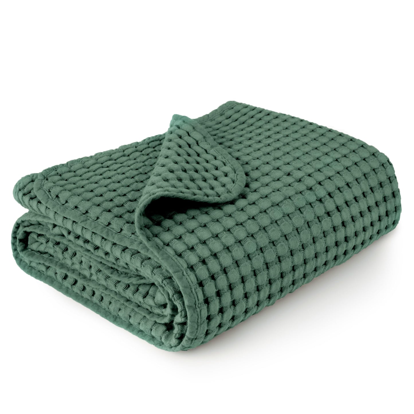 Konssy Waffle Baby Blanket - Soft & Cozy Nursery Swaddle Blanket, Lightweight Toddler Throw for Boys & Girls, Ideal for Wrapping (Oat)