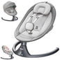 Baby Swings for Infants to Toddler, Electric Baby Swing and Infant Swings for Newborn, 10 Music with Remote Control and Bluetooth, 5 Swing Angles with Gentle Speed, 2 Seat Position, 0-9 Month (Gray)