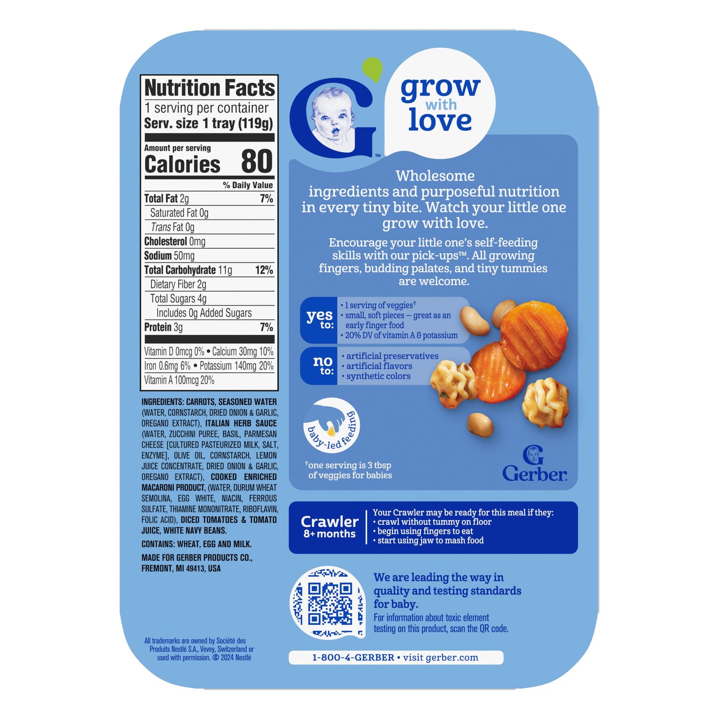 Gerber Toddler Food, Mashed Potatoes & Beef in Gravy, Mealtime for Toddler, 8PK
