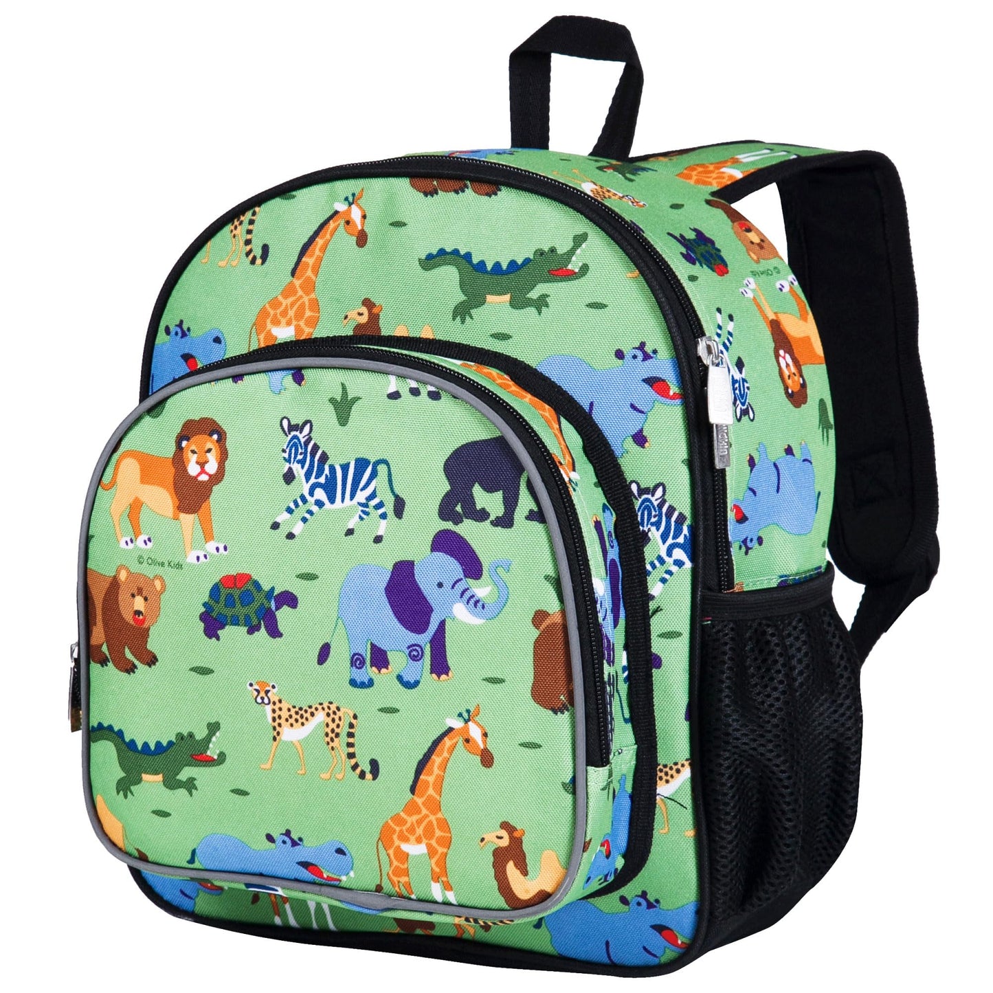 Wildkin 12-inch Kids Backpack – Padded, Adjustable, Ideal for Daycare & Travel - Trains, Planes, and Trucks
