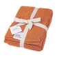 Knit Baby Blanket in Elegant Pattern, Organic Cotton Blankets for Crib or Stroller, Receiving Blankets - Salt White