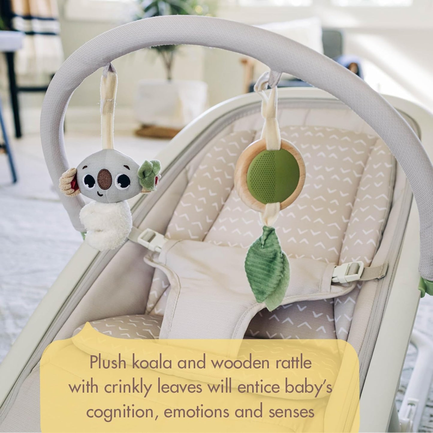 Tiny Love Boho Chic 2-in-1 with Removeable Hanging-Toy Bar, Stationary Modes, Folds Flat for Compact Storage and Portability