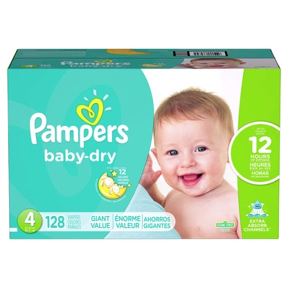 Pampers Diapers - Baby Dry - Size 1, 44 Count, Absorbent Disposable Infant Diaper (Packaging May Vary)