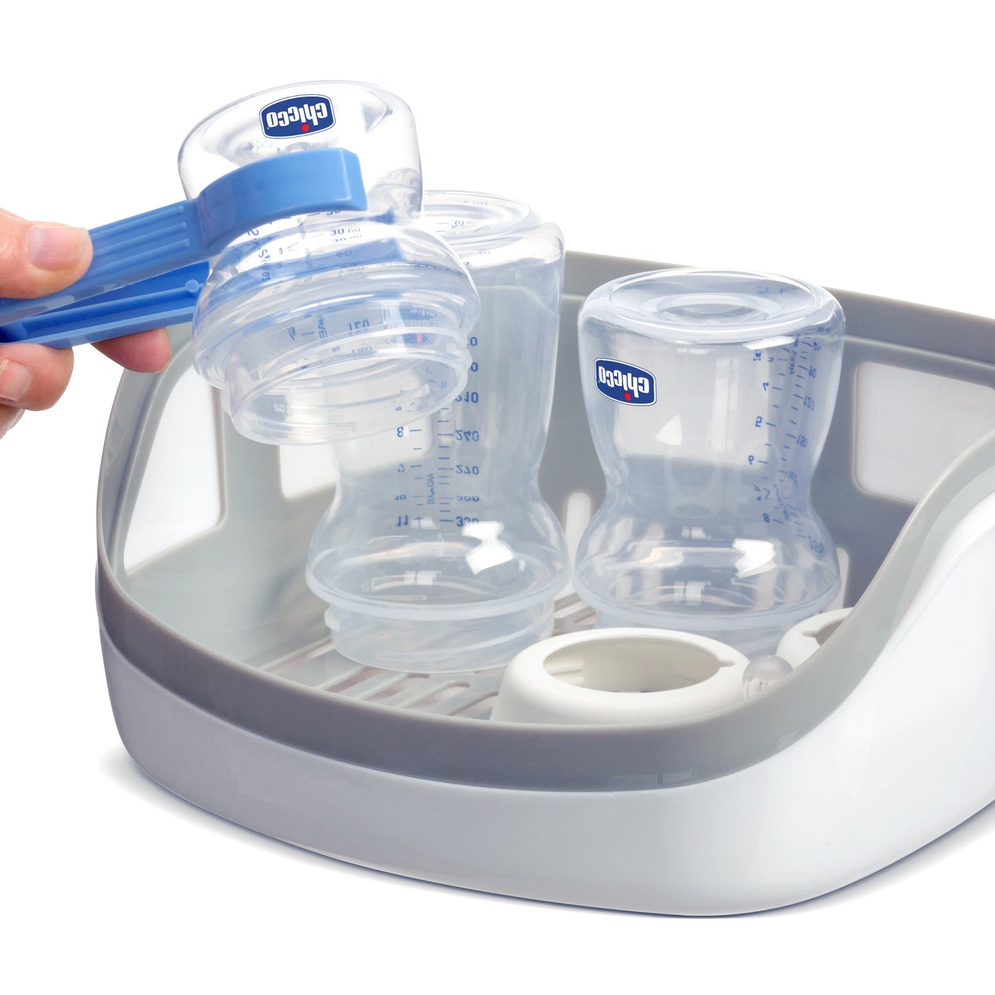Chicco Advanced Electric Steam Sterilizer & Dryer for Baby Bottles, Feeding Accessories and More | Eliminates 99.9% of Germs | 4 Programming Options | 2 Configurations | Automatic Shut-Off