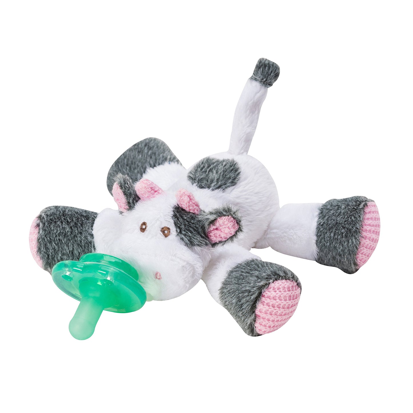 Nookums Paci-Plushies Buddies - Alligator Pacifier Holder - Adapts to Name Brand Pacifiers, Suitable for All Ages, Plush Toy Includes Detachable Pacifier
