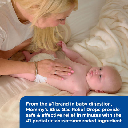 Mommy's Bliss Gas Relief Drops Bottle, Simethicone Drops for Infants, Relieves Stomach Discomfort, Safe & Gentle, Ginger Flavor, 1 Fl Oz (Pack of 1)