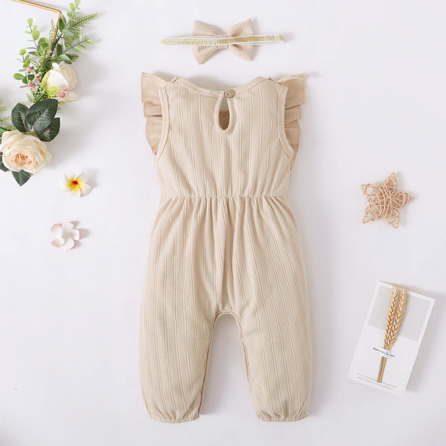 Mioglrie Newborn Baby Girl Clothes One Piece Jumpsuits Clothes Short Sleeve Rompers Summer Clothes for Baby