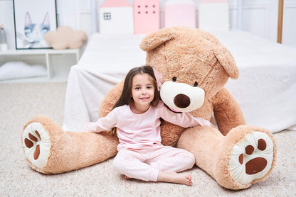 IKASA Giant Teddy Bear Plush Toy Stuffed Animals(Brown,78 inches)