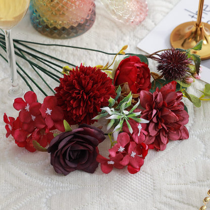Artificial Flowers Combo, Fake Flowers for DIY Tables Centerpieces Baby Shower Bridal Shower Wedding Bouquet Arrangements Party Candle Holder Cake Decor Flower Home Decorations