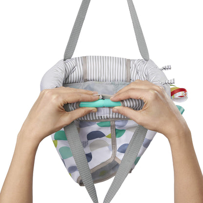 Bright Starts Bounce 'n Spring Deluxe Door Jumper for Baby with Adjustable Strap, 6 Months and Up, Max Weight 26 lbs