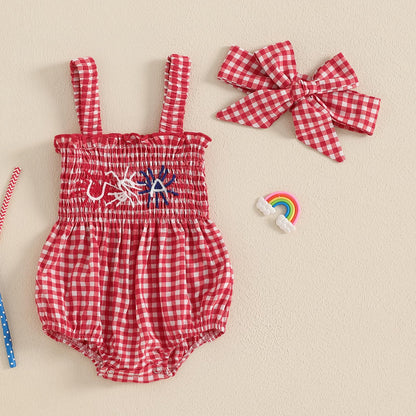 FOMOYUU Infant Newborn Baby Girl Ruffle Sleeveless Romper Summer Clothes Outfit with Cute Floral Print Jumpsuit