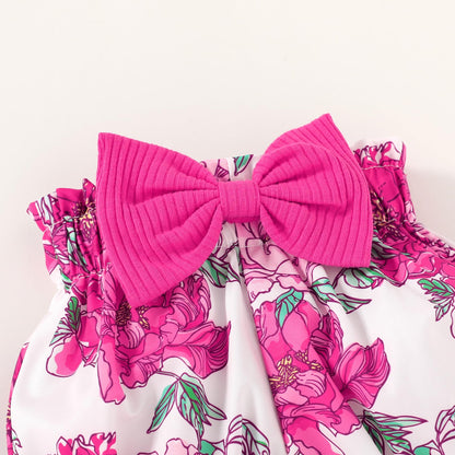 YOUNGER TREE Newborn Infant Baby Girl Clothes Romper Shorts Set Floral Summer Outfits Cute Baby Girl Clothing