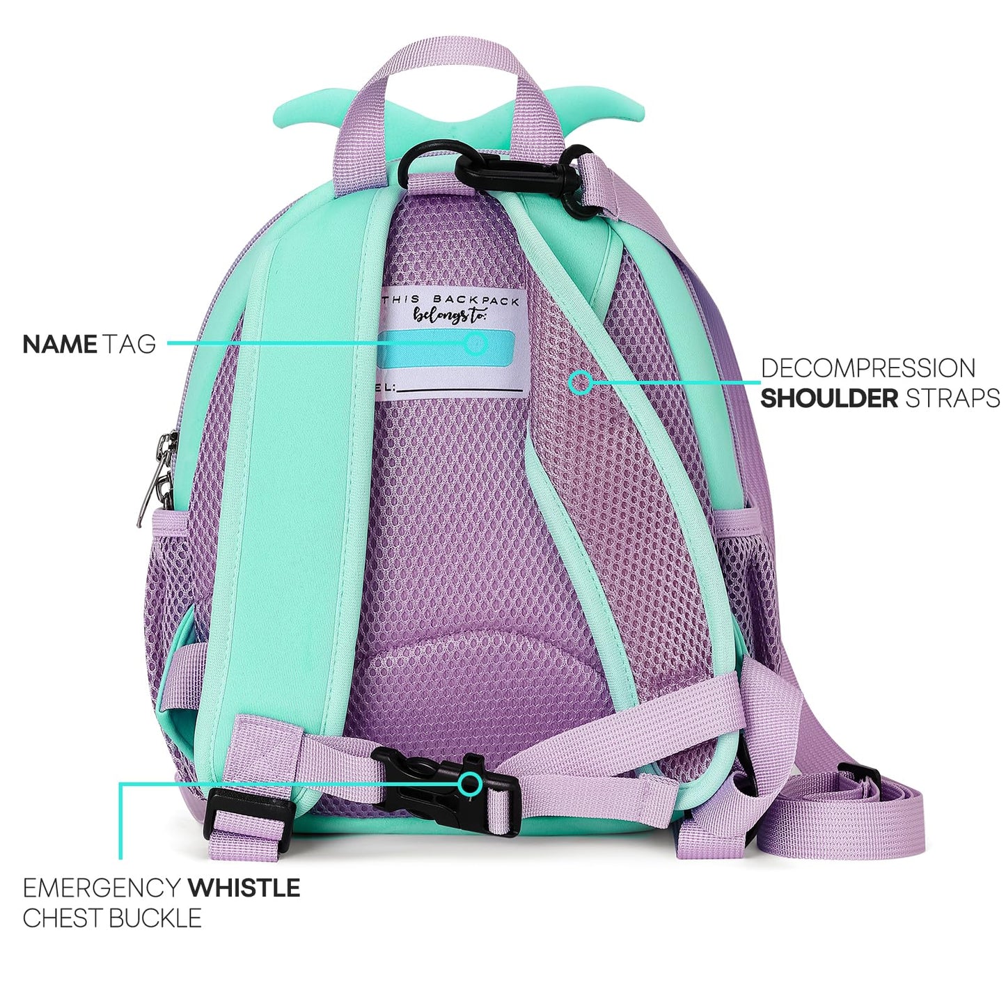 mibasies Toddler Backpacks for Girls 2-4: Baby Preschool Backpack - Kids Unicorn Backpack for Boys Girls - 12inch Mini School Bag