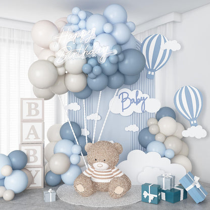 Neutral Balloons Arch Kit, Pink Beige Boho Balloons Garland with Double Stuffed Sand White Balloon for Baby Shower Birthday Wedding Bridal Shower Party Decorations
