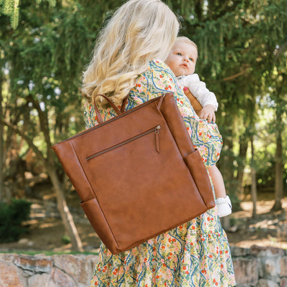 Freshly Picked Minimal Diaper Bag Backpack, Croc