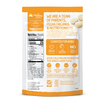 Happy Baby Organics Yogis Freeze-Dried Yogurt & Fruit Snacks, Variety Pack, 1 Ounce (Pack of 6)