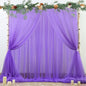 Champagne Tulle Backdrop Curtain for Parties Wedding 10ft×8ft Champagne Sheer Backdrop Curtains for Baby Shower Bridal Shower Reception Birthday Party Christmas Photoshoot Decorations 2 Panels