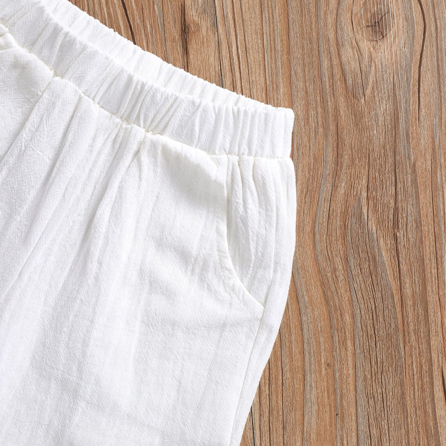 Toddler Baby Boy Linen Outfit Button Down Shirt Plain Shorts Cute Infant Newborn Photoshoot Clothes Summer 2Pcs Set