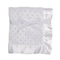 Baby Starters Textured Dot Blanket with Satin Trim, Pink 30" x 40"
