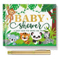 27 Pcs Butterfly Floral Baby Shower Guest Book Set Baby Shower Sign in Guest Floral Book Place Table Cards with Gold Pen Adhesive Photo Corner for Birthday Party